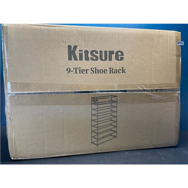 Lot of 1 Kitsure 9-Tier Shoe Rack - Brand New!