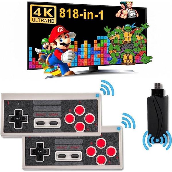 Lot of 1 Extreme Mini Game Box - Plug & Play 818 Classic/Old School Retro Video Games! New Sealed