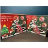 Image 2 : Lot of 2 Christmas Orbital Slides/Light-Up Moving Ladder Displays