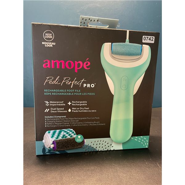 Lot of 1 Amope Pedi Perfect Pro Rechargeable Foot File - Brand New!