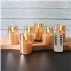 Image 1 : Lot of 2 Boxes of Girimax Glass LED Flameless Candles - 6PCS per box/12 Total