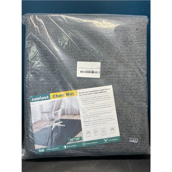 Lot of 1 Office Chair Mat/Under Desk Floor Mat - Large 55 x 35inch Size!