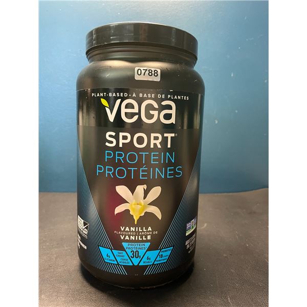 Lot of 1 Tub of Vega Sport Protein Powder - Vanilla - 828G