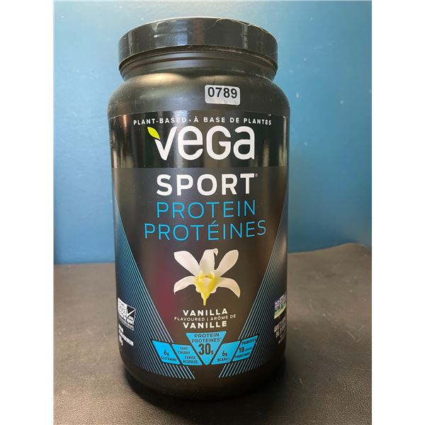 Lot of 1 Tub of Vega Sport Protein Powder - Vanilla - 828G