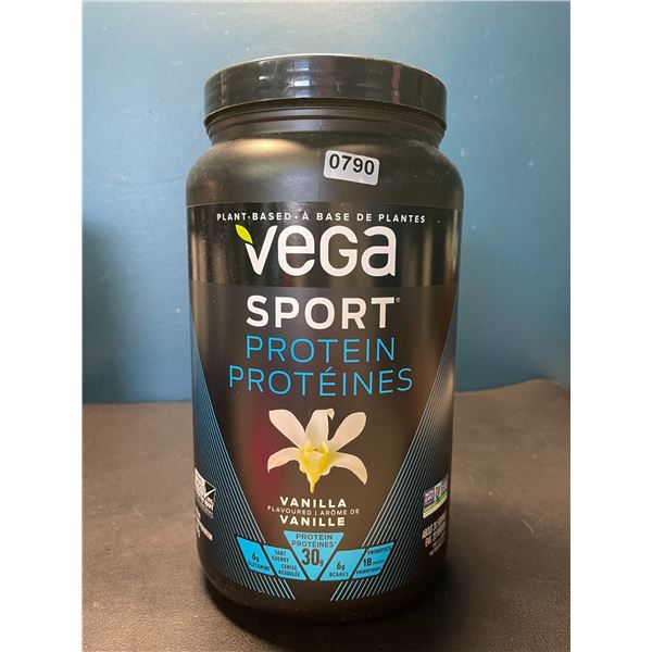 Lot of 1 Tub of Vega Sport Protein Powder - Vanilla - 828G