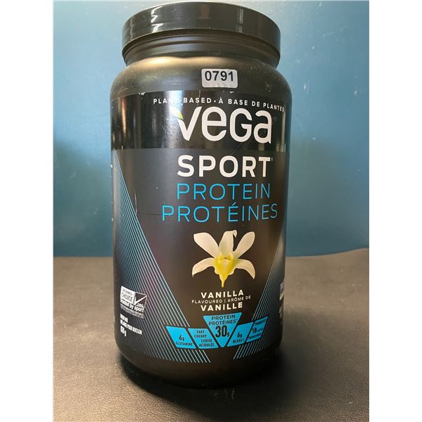 Lot of 1 Tub of Vega Sport Protein Powder - Vanilla - 828G