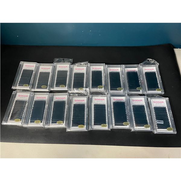 Lot of 16 Assorted Packs of Eyelashes for Lash Extensions