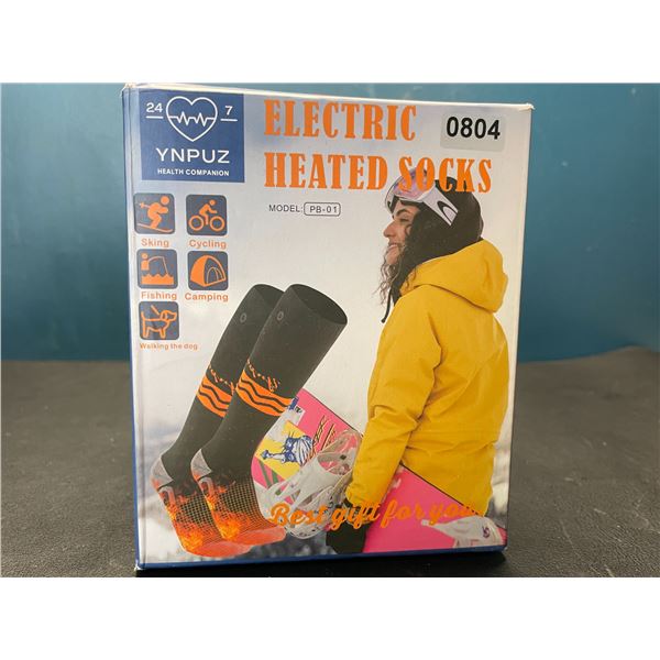 Lot of 1 Pair of Electric Heated Socks w/ Powerbanks - Brand New!
