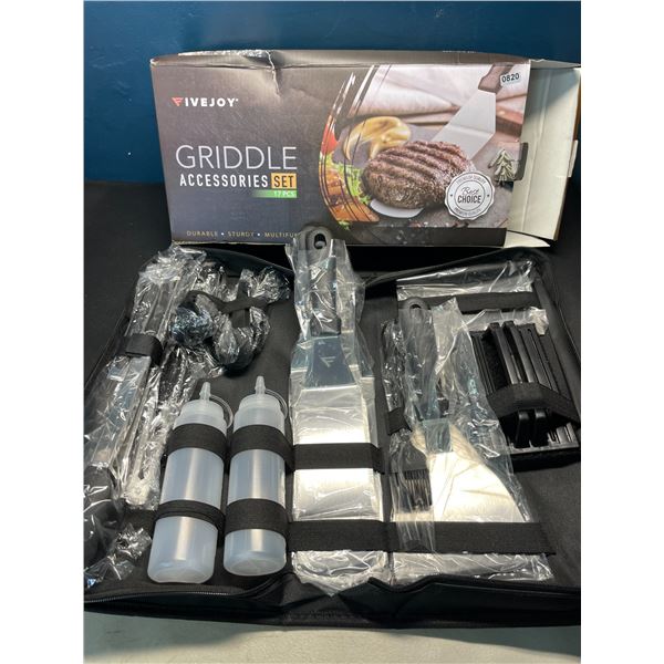 Lot of 1 Fivejoy BBQ Griddle Accessories Set - 17PCS - Brand New!