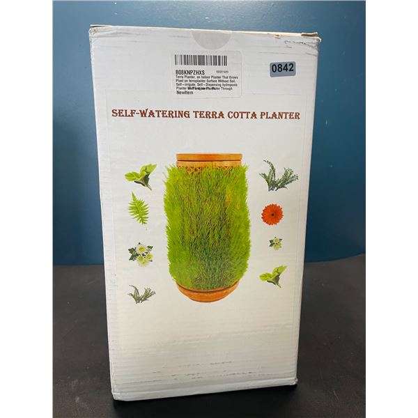 Lot of 1 Self-Watering Terra Cotta Planter/Indoor Planter