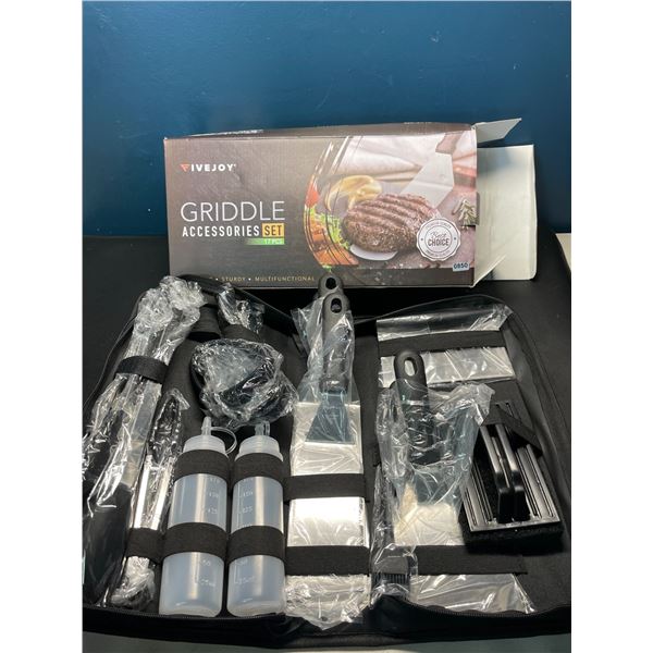 Lot of 1 Fivejoy BBQ Griddle Accessories Set - 17PCS - Brand New!