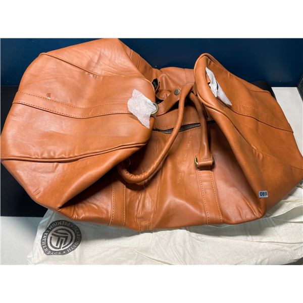 Lot of 1 Premium Leather Duffle Bag - Brand New