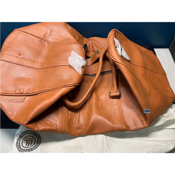 Lot of 1 Premium Leather Duffle Bag - Brand New