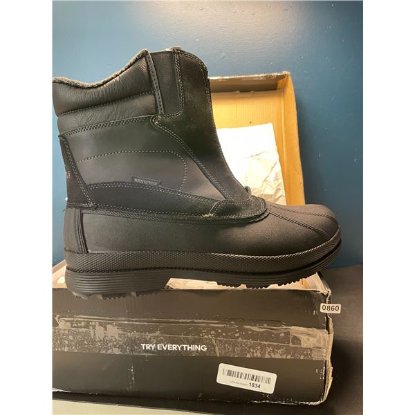 Lot of 1 Pair of Nortiv8 Black Winter Boots - Size 10.5