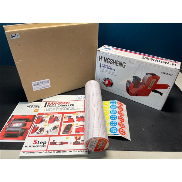 Lot of 1 MX-5500 Price Labeller/Price Gun w/ Stickers - Brand New!