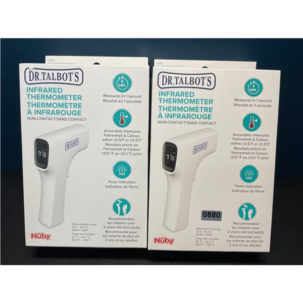 Lot of 2 Dr.Talbot's Nuby Infrared Non-Contact Thermometers