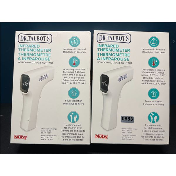 Lot of 2 Dr.Talbot's Nuby Infrared Non-Contact Thermometers