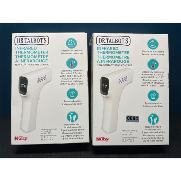 Lot of 2 Dr.Talbot's Nuby Infrared Non-Contact Thermometers
