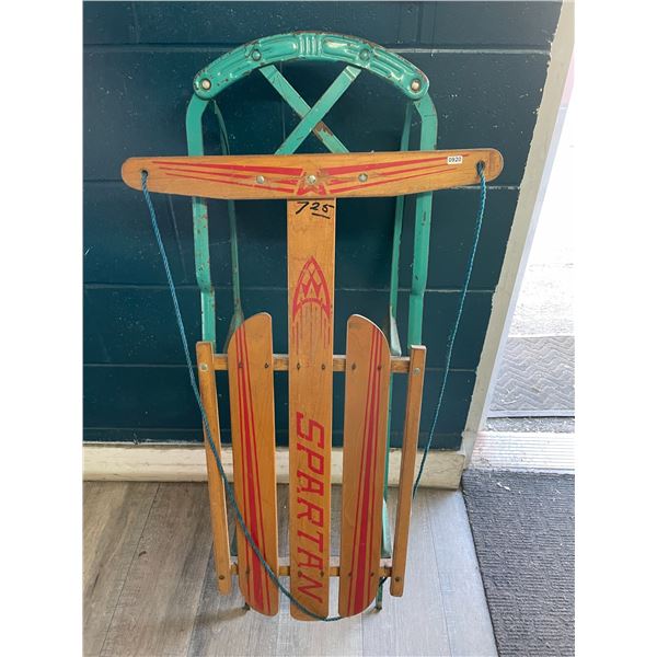 Lot of 1 Spratan Wooden/Metal Sled - Used