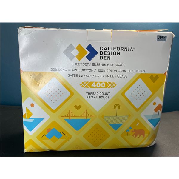 Lot of 1 California Design Den 400 Thread Count Double Size Sheet Set - Pink