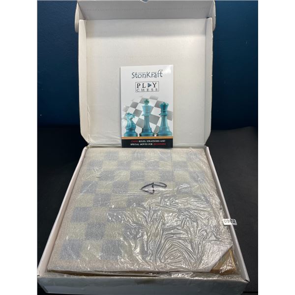 Lot of 1 StonKraft Marble Chess Board Set