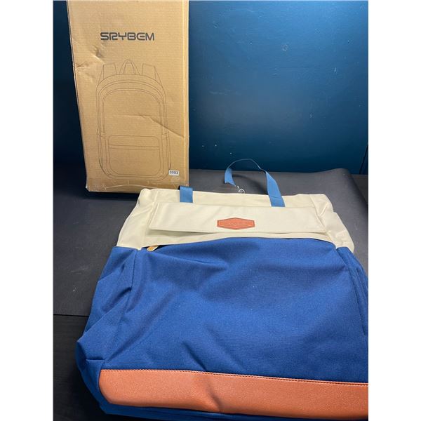 Lot of 1 Srybem Convertible Laptop Tote Bag/Backpack - 16 inch - Waterproof - Blue