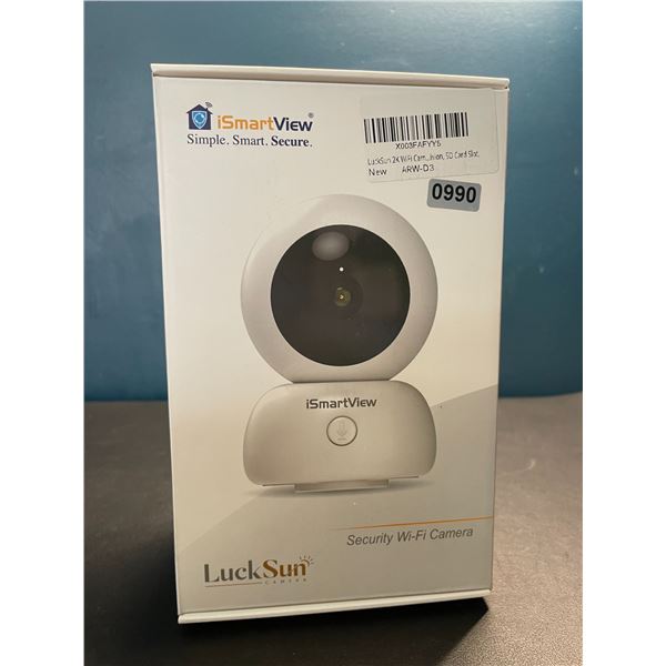 Lot of 1 LuckSun 2K Indoor WiFi Home Security Camera - Brand New Sealed