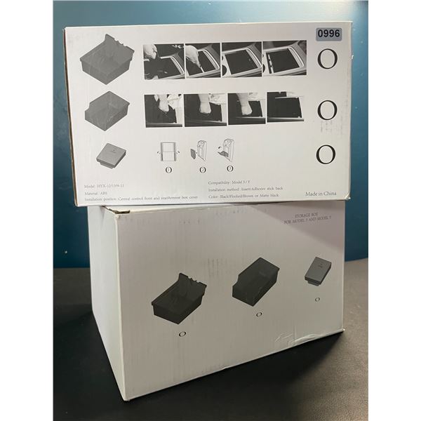 Lot of 2 Tesla Center Console Organizers - For Tesla Model 3 or Y - Brand New!