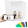 Image 1 : Lot of 2 Puluz LED Portable Photo Studio Light Boxes w/ 6 Color Backdrops - Brand New!