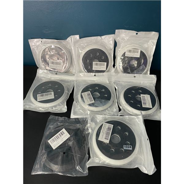 Lot of Assorted 5-Inch Sander Replacement Heads - Brand New