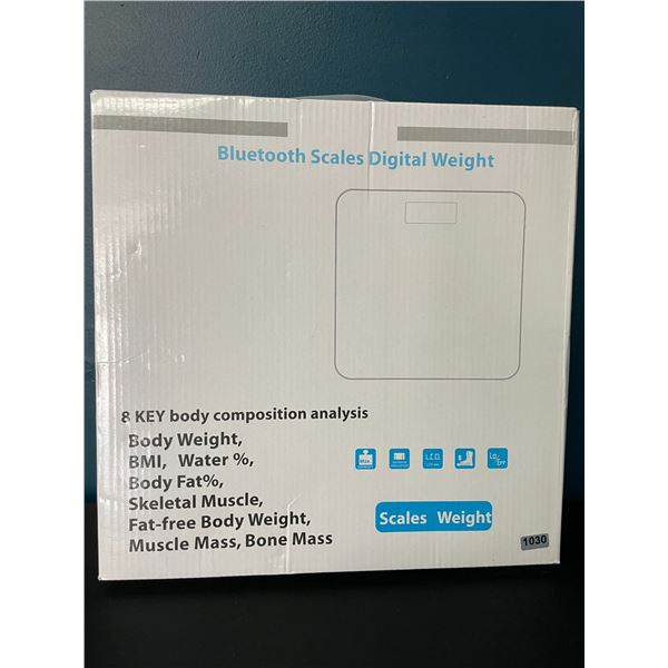 Lot of 1 Bluetooth Smart Bathroom Body Fat Scale w/ Smart App Control