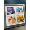Image 2 : Lot of 2 Pokemon Framed Art Pieces - Featuring Assorted Famous Pokemon!