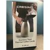 Image 1 : Lot of 1 Cresimo Stainless Steel Thermal Coffee Carafe - 2L (68oz) - Brand New!
