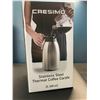 Image 1 : Lot of 1 Cresimo Stainless Steel Thermal Coffee Carafe - 2L (68oz) - Brand New!