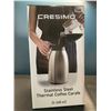 Image 1 : Lot of 1 Cresimo Stainless Steel Thermal Coffee Carafe - 2L (68oz) - Brand New!