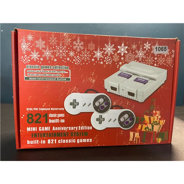 Lot of 1 Mini Game Anniversary Edition Entertainment System - 821 Classic/Retro Video Games Built-In