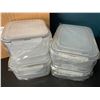 Image 2 : Lot of 2 Plastic Food Storage Container Sets w/ Lids - 12PCS Per Set - Brand New!