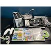 Image 1 : Lot of 2 Nintendo Wii Consoles w/ Games, Controllers, Cords, & Accessories - Used