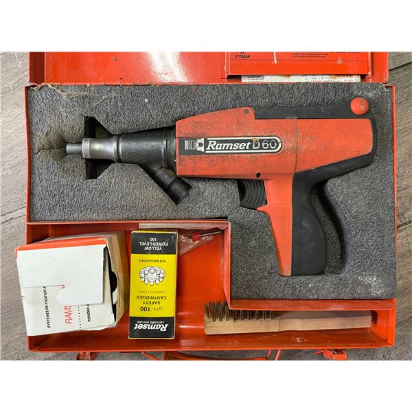 Lot of 1 Ramset D60 Nail Driver - Used - Powers On