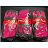 Image 1 : Lot of 3 Packs of Vgo Pink Safety Work Gloves - Brand New!