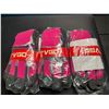Image 1 : Lot of 3 Packs of Vgo Pink Safety Work Gloves - Brand New!