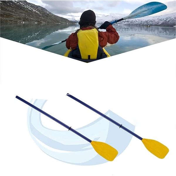 Lot of 2 Sets of Plastic Boat Paddles - 2 Per Pack/4 Total - Brand New!