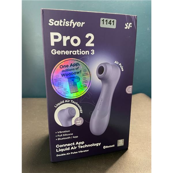 Lot of 1 Satisfyer Pro 2 Generation 3 - Double Air Pulse Vibrator/Sex Toy w/ App Control - Brand New