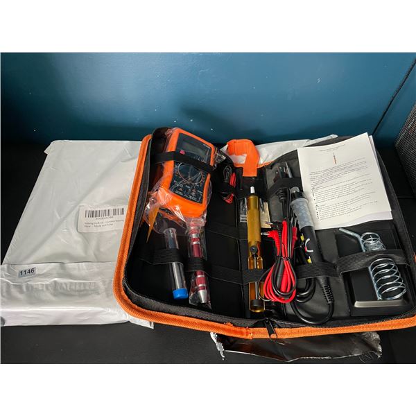 Lot of 2 Soldering Iron Kits with Volt Meter - Brand New!