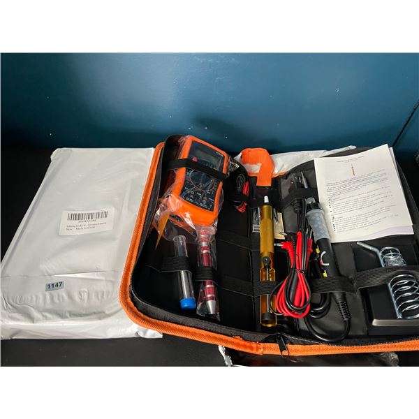 Lot of 2 Soldering Iron Kits with Volt Meter - Brand New!