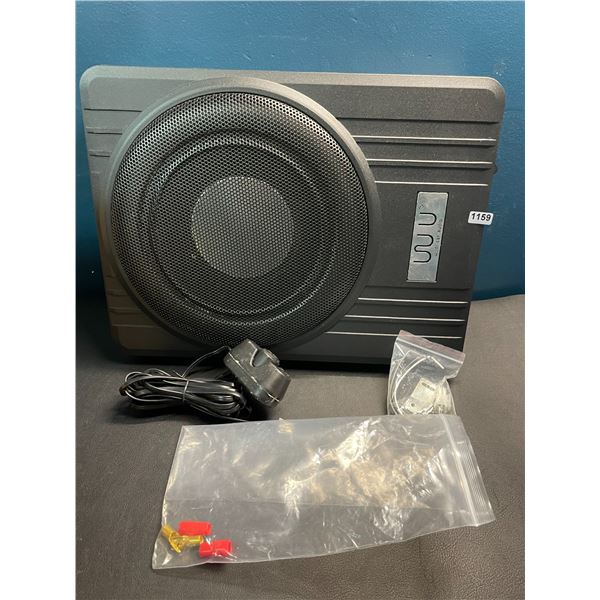 Lot of 1 Wudi 10-inch Car Audio Under Seat Car Enclosed Subwoofer