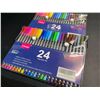 Image 2 : Lot of 3 Multi-Packs of Vitoler Fineliner Pens/Art Pens - 24 Colours Per Pack - Brand New!