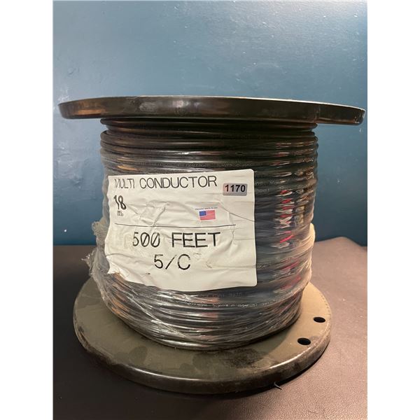 Lot of 1 500FT Roll of Multi Connector Sold Copper Wire