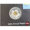 Image 2 : Royal Canadian Mint 2004 Annual Report "Appreciating Value" with Gold Plated Sterling Silver Twenty 