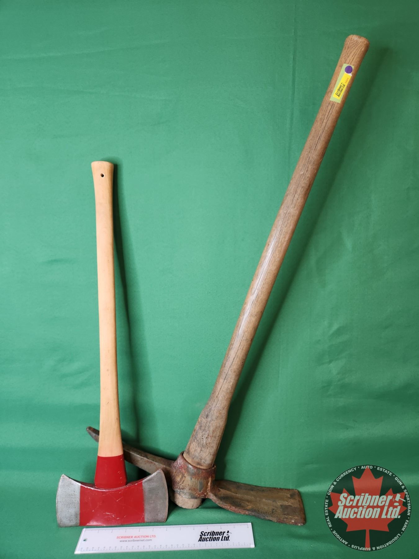 Pick Axe & Double Head Axe Combo (Largest Measures 36